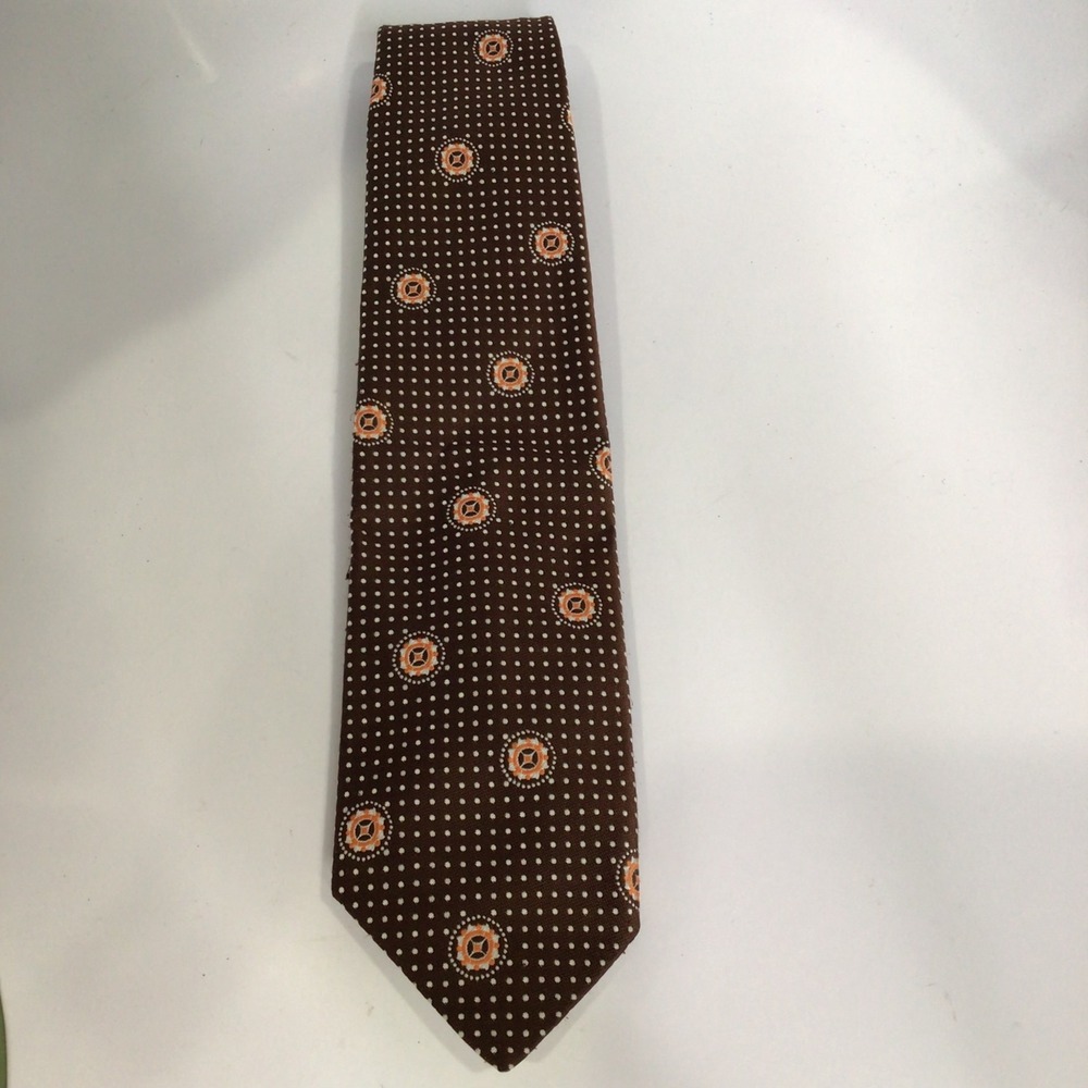Vintage sears the men's store brown neck‎ tie one size retro dressy